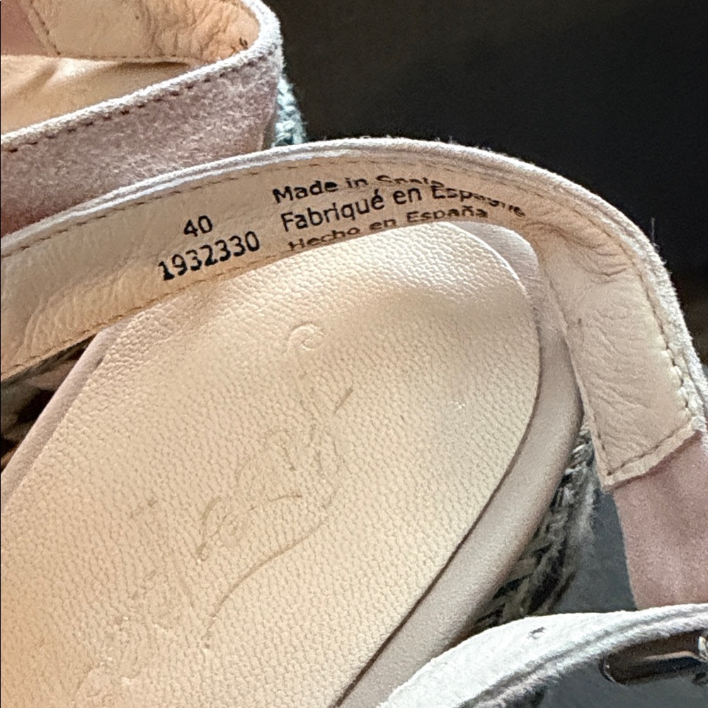 Free People Dolce Woven Platform Sandals Size 40/9 Green, Black & Tan Boho - Picture 4 of 10